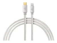 Nedis Usb-Kabel | Usb 2.0 | Apple Lightning 8 Pins | Usb-C™-Kontakt | 480 Mbps | Forgylt | 2,00M | Runde | Flettet / Nylon | Aluminium | Emballasje