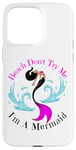 Coque pour iPhone 15 Pro Max Beach Don't Try Me I'm A Mermaid Funny Black Sirmaids Women