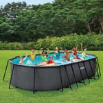 Piscine tubulaire ovale Oasis Designer™ Funsicle Dark 6,10 x 3,66 x 1,22m