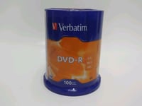 Verbatim 43549 Blank DVD-R AZO 4.7GB 16X Matt Silver 100 Pack Spindle