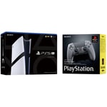 Pack Console Sony PS5 Pro Blanc et Noir + Manette sans fil Sony DualSense PS5 Édition limitée 30e anniversaire