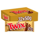 32 x Twix Milk Chocolate 50g Bulk Buy Total 1.60kg