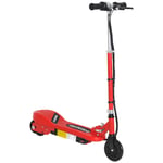 HOMCOM Folding Kids Electric Scooter for 7-14, Red