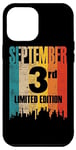 iPhone 14 Pro Max September 3 Limited Edition Month 9 3rd Day Retro Vintage Case