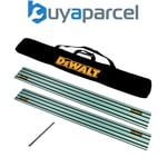 2x DeWalt DWS5022 1.5m Guide Rail for DWS520 Plunge Saws + Carry Bag + Connector