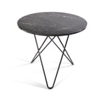 OX Denmarq - O Dining Table Ø80, Black Steel Frame, Top: Black Marble - Matbord - Dennis Marquart - Svart - Metall/Sten