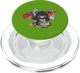 Kawaii Hot Pot Boba Bear Taiwan Flag Travel PopSockets PopGrip pour MagSafe