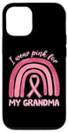 iPhone 12/12 Pro I Wear Pink For My Grandma Pink Rainbow Breast Cancer Case