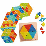 HABA - Jouet en bois PEFC - Jeu d’Assemblage Triangles Magiques - 2 ans et plus - 301703