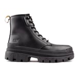 Caterpillar Mens Hardware Hi Boots - Black Leather - Size UK 11