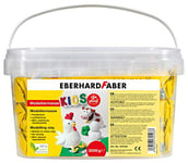 Eberhard Faber 570103 - Pâte à modeler séchant à l'air blanc, 3 kg EFA Plast Kids à base d'argile