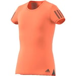 adidas Fille G Club Tee T shirt, Amber Tint/Grey Six, FR : L (Taille Fabricant 1112Y) EU