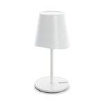 Xanlite LED table lamp metal white 38 cm USB rechargeable 250 lumen dimmable CCT 3000-4000 K, Warm White-Cool White