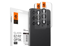 Spigen Optik Pro Ez Fit, Samsung, Galaxy S24 Plus, Dammresistent, Reptålig, Svart, Transparent, 2 Styck