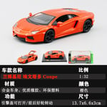 1 - 32 Than Meigu Bugatti Mercedes-Benz Amg Nissan Simulaatio Seosautomalli Simulaatio Automalli Auto Koriste_Lamborghini Aventador Coupe Orange 4