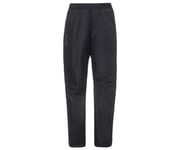 Sadehousut naisten Vaude Women's Fluid Full-Zip Pants musta 40