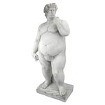 Design Toscano KY47038 Sculpture de Jardin David, Blanc Cassé, 23 x 35.5 x 76 cm