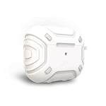 ZAGG Gear 4 Apollo Snap Protective Case for Airpods Pro, Magnetic, Carabiner, Wireless Charging, (White)