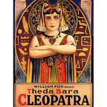 Wee Blue Coo Film Movie Theda Bara Cleopatra Egyptian Fox Art Print Poster Wall Decor 12X16 Inch