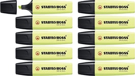 Highlighter - STABILO BOSS ORIGINAL Pastel - Pack of 10 - Dash of Lime