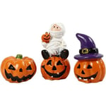 Creotime Polyresinfigurer Halloween - Mumie 1,5-3,5 cm 3 st