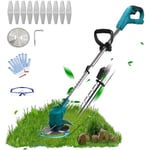 Pedony - Coupe-herbe électrique sans fil Coupe-herbe Coupe-bordure de jardin + Lames, (sans batterie), Compatible avec la batterie Makita