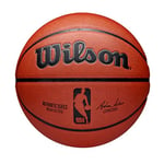 Wilson Ballon de Basketball intérieur/extérieur NBA Authentic – Marron, Taille 18-74,9 cm