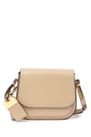 Marc Jacobs Mini Rider Leather Crossbody Bag Beige Size: S