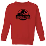 Jurassic Park Logo Kids' Sweatshirt - Red - 5-6 Years - Red