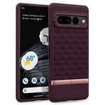 Caseology Parallax Case Compatible with Google Pixel 7 Pro - Burgundy