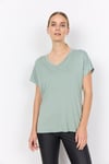 Soyaconcept Marica V-ringad T-shirt Dam Mineral Green