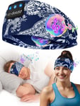 Bandeau Écouteurs de Sommeil Bluetooth V5.4,Casque Audio Bandeau Sans Fil,Bandeau Audio Sommeil de 15 Heures de Lecture,Bandeau de Sommeil Léger avec Stéréo HiFi