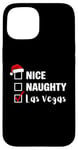 Coque pour iPhone 15 Nice Naughty Las Vegas - Père Noël amusant jeu de Noël