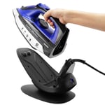 2600W Cordless Steam Iron Ceramic Soleplate Self Clean Function Charging Base
