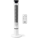 Ventilateur colonne oscillant Black&decker bxeft 49 e 45W 3 vitesses H100cm D22cm Blanc