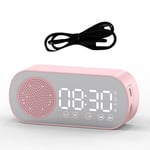 Bluetooth Speaker Clock Radio Dual Alarm for Home Office  V2K57607