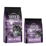 6,5 kg + 800 g på köpet! Wild Freedom torrfoder katter - Adult Wild Hills med anka (6,5 kg) + (2 x 400 g)