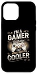 Coque pour iPhone 12 Pro Max Gamer Godfather pour hommes, jeux vidéo amusants, vintage