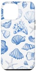 iPhone 12 Pro Max Blue Seashell Coastal Summer, Starfish, Women Case