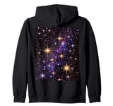 Starry Galaxy Scene for Space Lovers and Stargazers Zip Hoodie