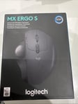 Logitech MX ERGO S Advanced Wireless Trackball Mouse, USB-C Rechargeable Wireles