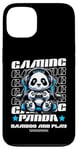 Coque pour iPhone 13 Graphique de jeu vidéo Panda Gaming pour hommes, garçons, femmes, enfants