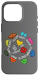 Coque pour iPhone 16 Pro Bloc, escalade intérieure, différents types de prises d'escalade