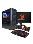 Cyberpower Blaze Gaming Pc Bundle - Intel Core I5 12400F, Rtx 4060, 16Gb Ram, 1Tb Ssd With 23.8In Monitor, Headset, Keyboard, Mouse &Amp; Pad
