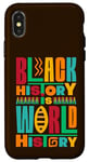 Coque pour iPhone X/XS Mois de l'histoire des Noirs - pour les Américains aux racines africaines