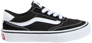 Vans Garçon Unisex Kinder Brooklyn Ls Basket, Suede/Canvas Black/White, 34 EU