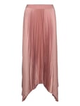 Irregular Pleated Skirt Pink Mango