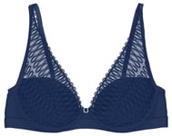 Triumph Women's Aura Spotlight T Wp Bra, Dark Blue, 34E