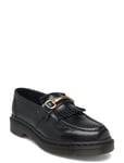 Adrian Snaffle Black Polished Smooth Shoes Flat Loafers Black Dr. Martens