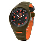 ICE-WATCH - P. Leclercq Khaki Orange - Men's Wristwatch With Silicon Strap - 020886 (Medium)